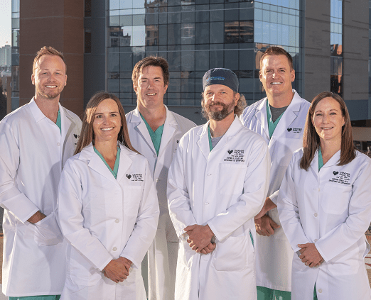 Knee Pain Treatment and Replacement Surgery physicians pose for a photo